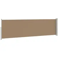 vidaXL Auvent latéral rétractable 160 x 600 cm en polyester, à angle droit