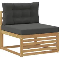 vidaXL Ensemble de canapés d'extérieur , 6 pièces, blanc et anthracite, 79 x 79 x 37 cm