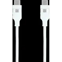 BlueBuilt Câble USB-C vers USB-C 1,5 m Magnétique Nylon Blanc