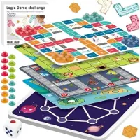 Woopie Zestaw Gier Planszowych Logicznych 10w1
