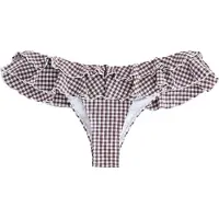 Next Bas de bikini marron / blanc