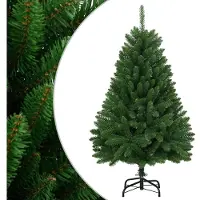 vidaXL Sapin de Noël artificiel à charnières avec support vert 150 cm