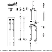 RockShox Fourche Vtt Sid Ultimate Manual Boost 15x110 Mm 42 Offset Debon Air