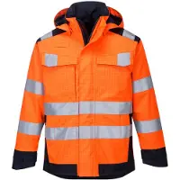 Portwest Veste De Pluie Modaflame Arc électrique Couleur : Orange/marine Taille M -
