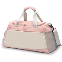 Unyqoos Sac de sport de 49,8 x 22,9 x 26,9 cm – Sac de voyage avec compartiment étanche pour chaussures et compartiment pour vêtements mouillés, en tissu Oxford, avec bandoulière réglable