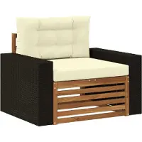 vidaXL Canapé d'extérieur en bois massif d'acacia naturel