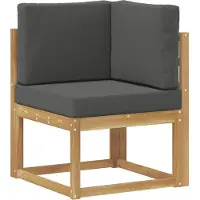 vidaXL Ensemble de canapés d'extérieur avec coussins, 4 pièces, blanc et anthracite