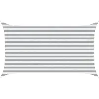 vidaXL Voile D'ombre Gris Clair Et Blanc 3,5 X 2 M