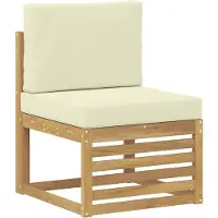 vidaXL Ensemble de canapés d'extérieur , 6 pièces, blanc et crème, en polyester