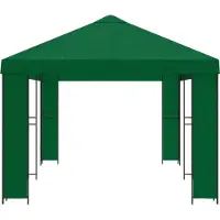 vidaXL Kiosque de jardin 6 x 3 m, vert, polyester et acier 190