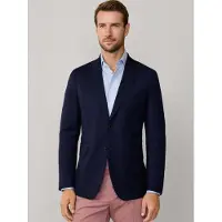 Hackett London Veste de costume 'Hopsack' bleu marine