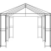vidaXL Cadre de gazebo 6 x 3 m en acier noir