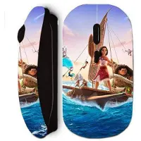 MANIACASE Souris sans fil - Disney - Vaiana 2 - Noir - Ergonomique - Optique