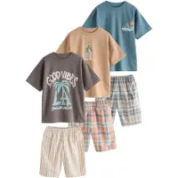 Next Pyjama saphir / aqua / noisette / graphite