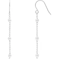 Heidemann Boucles d'oreilles argent / blanc