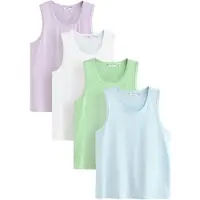 Next Maillot de corps bleu clair / vert clair / violet clair / blanc