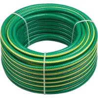 Unyqoos Tuyau d'arrosage de 30 mètres – élastique et résistant à l'usure, diamètre intérieur de 12,7 mm, résistant aux UV et aux intempéries, avec tissage croisé, idéal pour balcon et jardin
