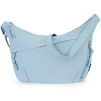 Unyqoos Sac bandoulière en forme de croissant pour femmes – sac léger en polyester avec doublure en coton, bandoulière réglable et amovible, 221 g