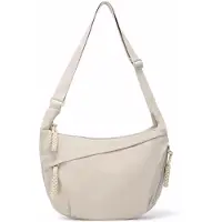 Unyqoos Sac bandoulière pour femmes – Sac à bandoulière spacieux en nylon, dimensions 37 x 22 x 8 cm, bandoulière réglable de 45 à 90 cm, résistant à l'eau, poids : 200 g