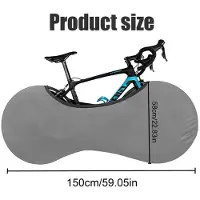 Unyqoos Housse de protection pour vélo, résistante à l'eau et à la poussière, fabriquée en Élasthanne avec un ourlet élastique, adaptée à différents modèles de vélos – polyvalente