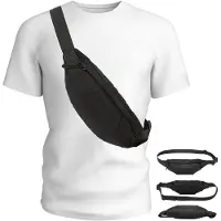 Unyqoos Sac bandoulière étanche en nylon et Oxford – Bandoulière réglable, compartiment principal zippé, poche intérieure et poche arrière, pour femmes et hommes