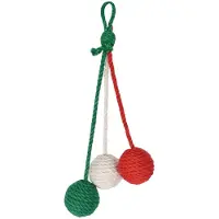 Unyqoos : Jouet suspendu interactif en sisal pour chats, avec corde en coton et grelot. Jouet naturel robuste et résistant aux griffes, idéal pour le jeu autonome