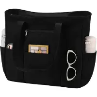 Unyqoos Sac de plage extra large, résistant à l'eau – 10 compartiments, 44 x 14 x 38 cm, anti-sable, léger et pliable, avec poche zippée