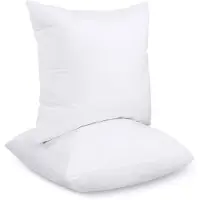 Unyqoos - Lot de 2 coussins de remplissage, 45 x 45 cm – garniture en fibres siliconées, douces, idéal comme coussin de décoration pour canapé et chambre