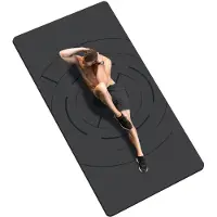 Unyqoos Tapis de yoga – extra long et large, 200 x 100 cm, en TPE, épaisseur 6–12 mm, antidérapant, facile à nettoyer, ni métaux lourds, idéal pour le yoga, le Pilates et la fitness