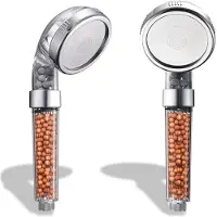 Unyqoos Douche filtrante ionisante – Douche à effet pluie, élimine le chlore et les métaux lourds, pour une eau douce, une peau saine et des cheveux brillants, compatible avec la plupart des douches