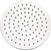 Unyqoos : Douche de pluie ultra-fine de 25 cm (10 pouces) en acier inoxydable AISI304 – Buses en silicone anti-calcaire, raccord universel G1/2, épaisseur de paroi de 2,0 mm