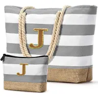 Unyqoos Sac de plage et de voyage pliable et étanche pour femmes – 52 x 36 x 17 cm, tissu polyester, fermeture éclair, poche intérieure étanche et 2 compartiments intérieurs