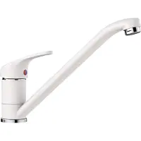 Unyqoos Robinet de cuisine au look Silgranit, idéal pour les cuisines modernes – robinet de lavabo avec un bec haut, une rotation à 360°, une cartouche en céramique et des composants s LGA