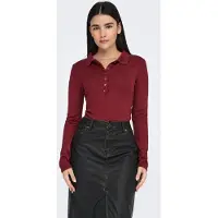 ONLY Polo Cathrine LS Knit Femmes
