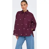 ONLY Chemise ONLNEW LINA femmes - Bordeaux - EU M