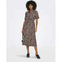ONLY Robe 'ONLAris' beige / marron / noir