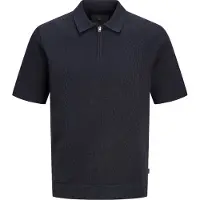 Jack & Jones Milano Knit Short Sleeve Polo Bleu M Homme