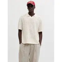 Jack & Jones Tyler Knit Short Sleeve Polo Beige L Homme