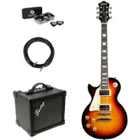 Fazley FLP318SBLH pack débutant guitare électrique pour gaucher