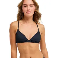 Roxy Love Fixed Triangle Bikini Top Noir L Femme