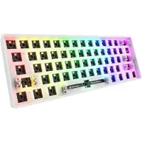 Sharkoon SKILLER SGK50 S4, 60%, filaire, USB, QWERTY, RGB-LED, blanc
