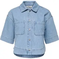 ONLY Chemisier 'ONLCleo' bleu denim
