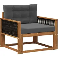vidaXL Sofa de milieu extérieur Naturel