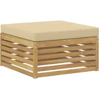 vidaXL Tabouret d'extérieur en bois massif d'acacia blanc