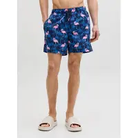 Jack & Jones Shorts de bain 'JPSTMaui' bleu marine / bleu roi / rose