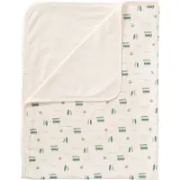 Fresk Surf Cotton Blanket Beige