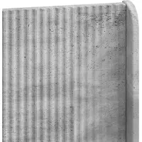 vidaXL Tête de lit gris béton PB