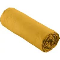 Douceur d'intérieur Drap housse - - percale - Percale de Coton 78fils - 200x180cm - jaune