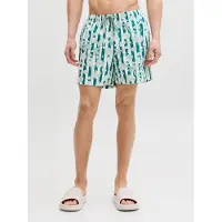 Jack & Jones Shorts de bain 'JPSTMaui' menthe / vert pastel / blanc