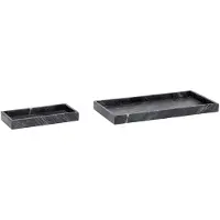 Hubsch Grands Plateaux Noirs (série De 2) | 510227